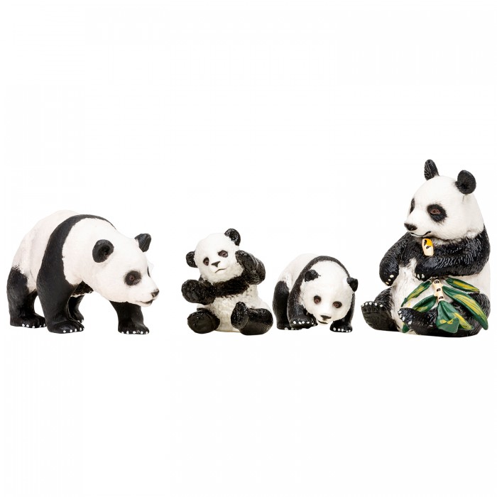 Игровые фигурки Masai Mara Набор фигурок Мир диких животных Семья панд (4 предмета)