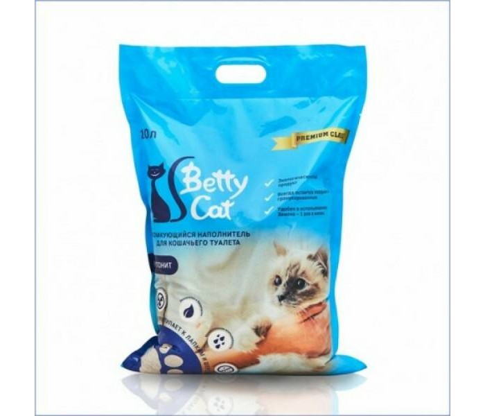 Betty Cat Наполнитель для кошачьего туалета гигиенический нейтральный 10 л