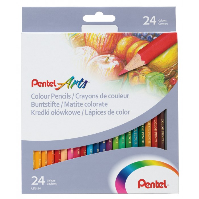 

Pentel Цветные карандаши Colour pencils 24 цвета, Цветные карандаши Colour pencils 24 цвета