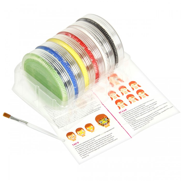Фабрика фантазий Набор красок аквагрим 6 цветов 20 г набор для игры с пластилином фабрика игрушек