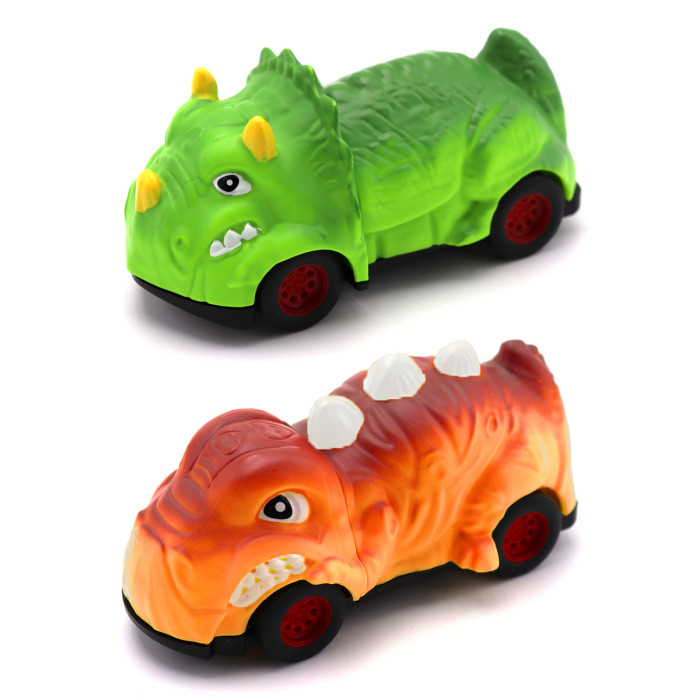 Машины Speedy dinos Набор Скоростные динозавры с 2 фрикционными машинками фото