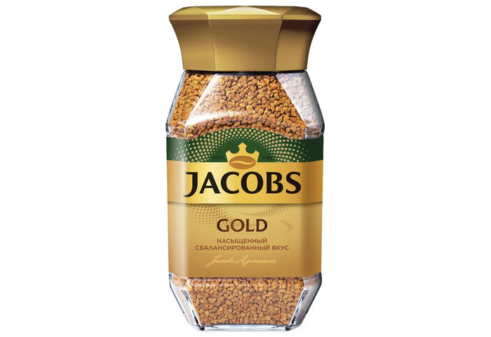Jacobs Кофе растворимый сублимированный Gold 190 г
