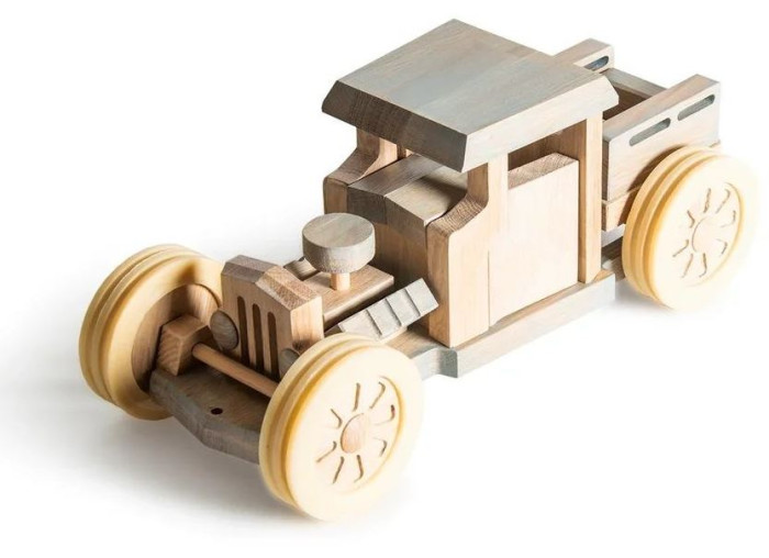 Деревянная игрушка Dubok Модель в сборе Пикап
