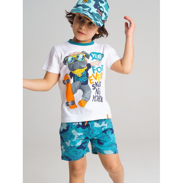 Комплекты детской одежды Playtoday Комплект для мальчика (футболка и шорты) 12112302 комплекты детской одежды playtoday комплект для мальчика футболка шорты 12211831