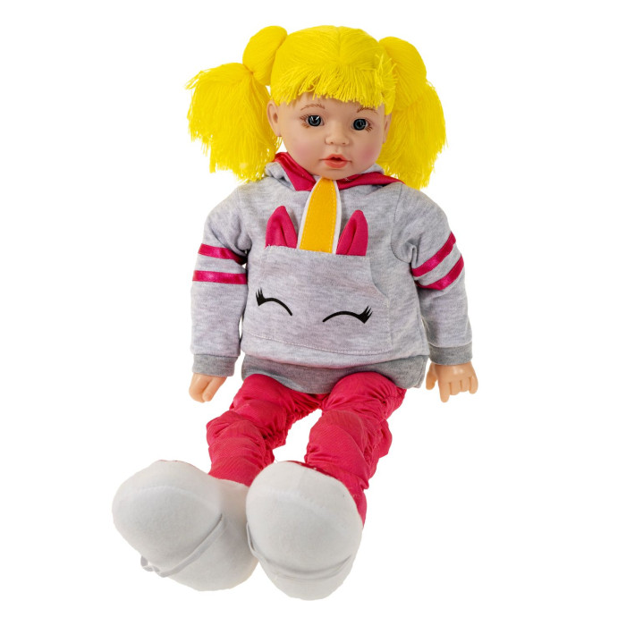 Куклы и одежда для кукол Bondibon Кукла мягкая Аэробика с растягивающимися руками и ногами 61-95см