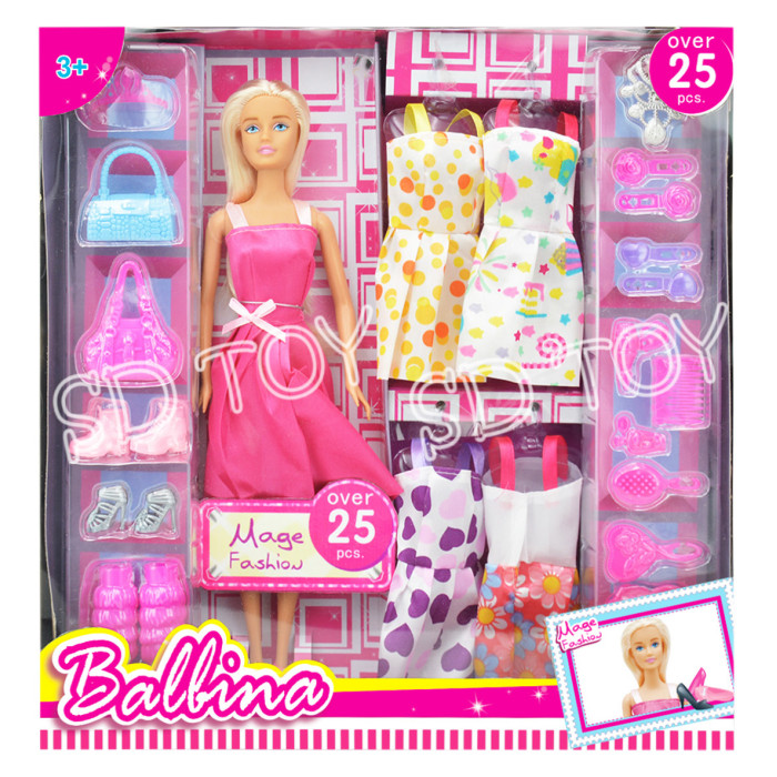 Balbina Кукла Модница с нарядами и аксессуарами 30 см