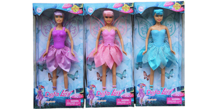 Куклы и одежда для кукол Defa Кукла Феечка с крыльями 32 см балерина кукла с крыльями