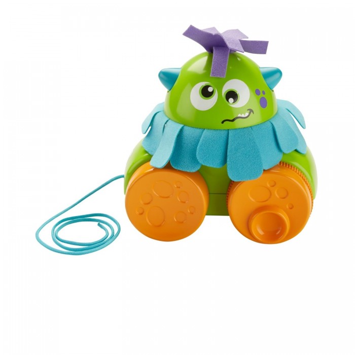 Каталка-игрушка Fisher Price Mattel Монстрик Играй и катай на веревочке