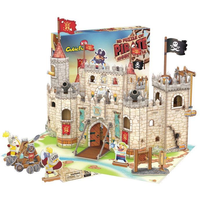 CubicFun 3D пазл Замок пиратов 183 детали cubicfun 3d пазл замок принцессы 81 деталь