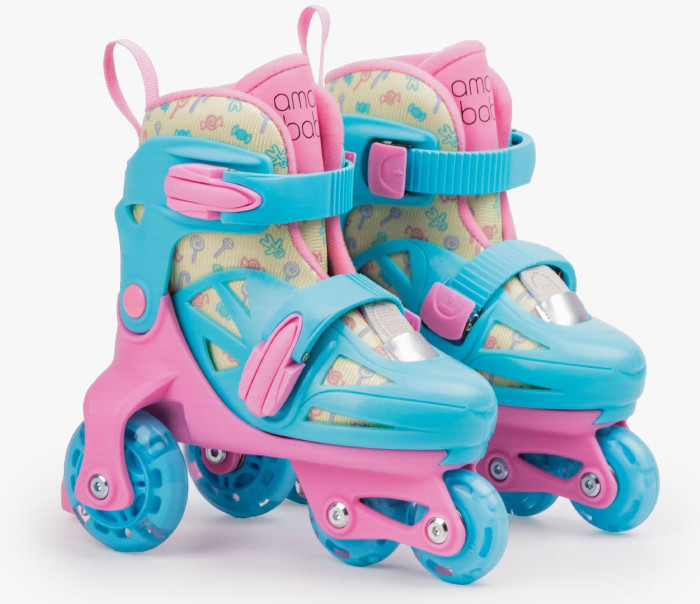 

Детские ролики AmaroBaby раздвижные со светящимися колесами Blow, раздвижные со светящимися колесами Blow