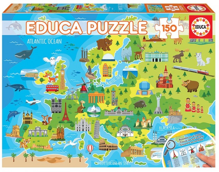 

Educa Пазл Карта Европы 150 деталей, Пазл Карта Европы 150 деталей