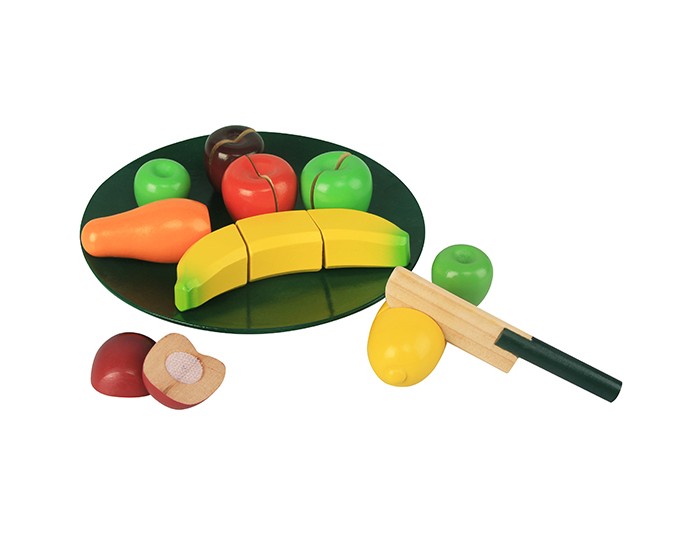 Деревянная игрушка Magni Набор фруктов на тарелке