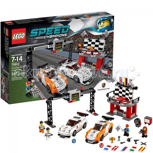 Lego speed champions porsche 911 gt finish line 75912 sale