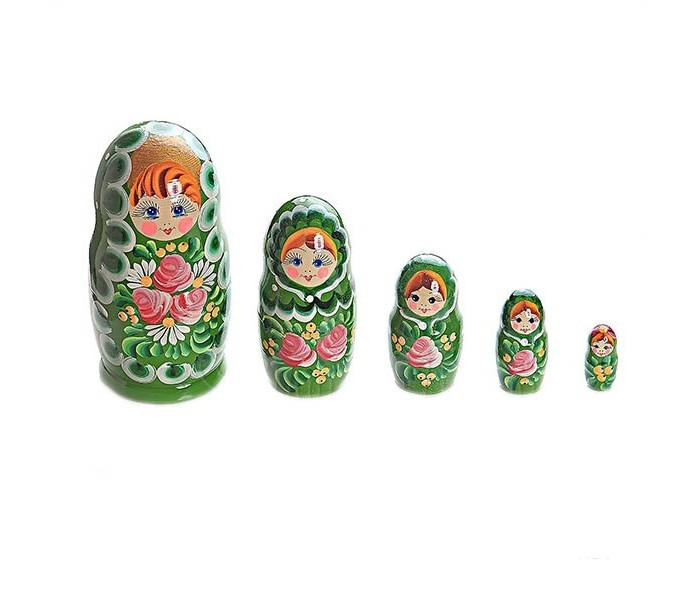 

Деревянная игрушка Бэмби Матрешка 5 в 1 P45/755, Матрешка 5 в 1 P45/755