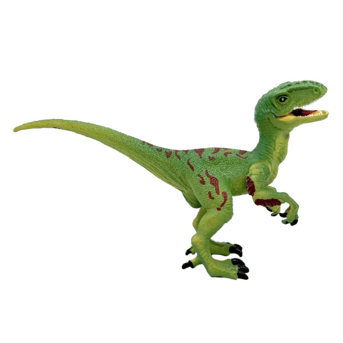 Детское время Фигурка - Велоцираптор подвижная челюстью и передними лапами masai mara набор динозавры и драконы для детей мир динозавров велоцираптор стиракозавр