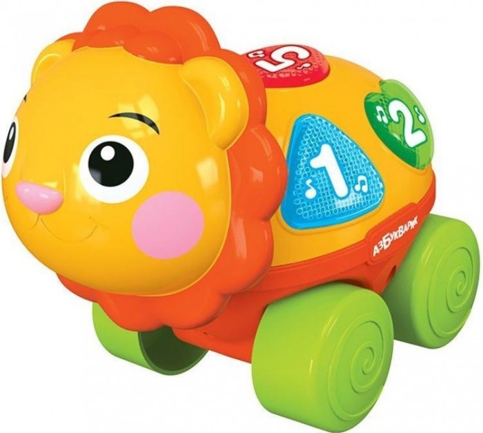 Электронные игрушки Азбукварик музыкальная Львенок 2644 музыкальная игрушка азбукварик зверята каталочки котенок