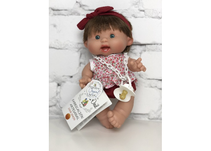 Куклы и одежда для кукол Nines Artesanals d'Onil Пупс-мини Pepotes Тыковка с волосами вид 8 26 см