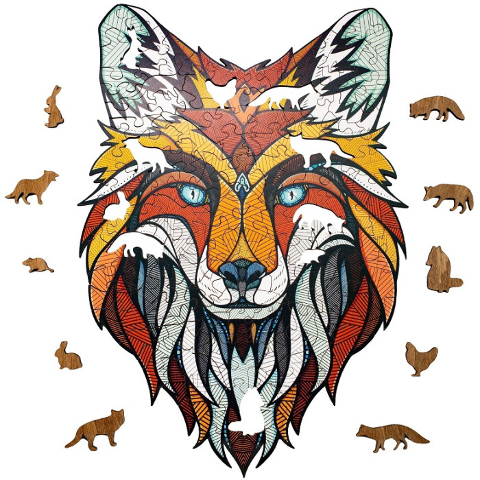 

Eco Wood Art Деревянный пазл-головоломка Ewa Хитрый Лис XL 40x28 см коробка-картон, Деревянный пазл-головоломка Ewa Хитрый Лис XL 40x28 см коробка-картон
