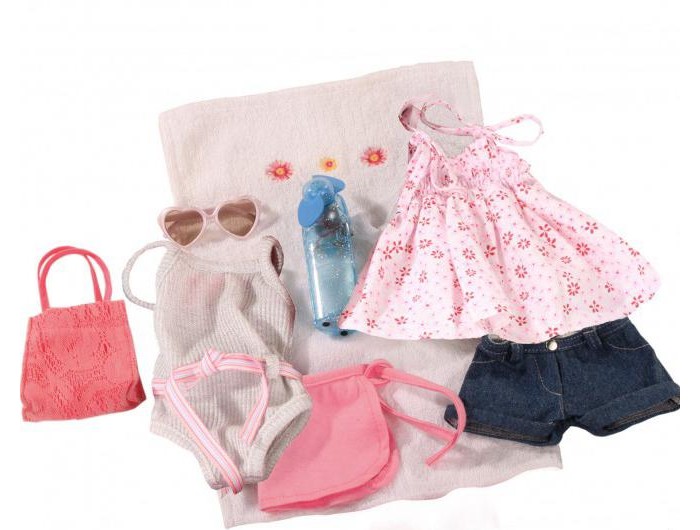 Куклы и одежда для кукол Gotz Набор летней одежды и аксессуаров (10 вещей) цена и фото