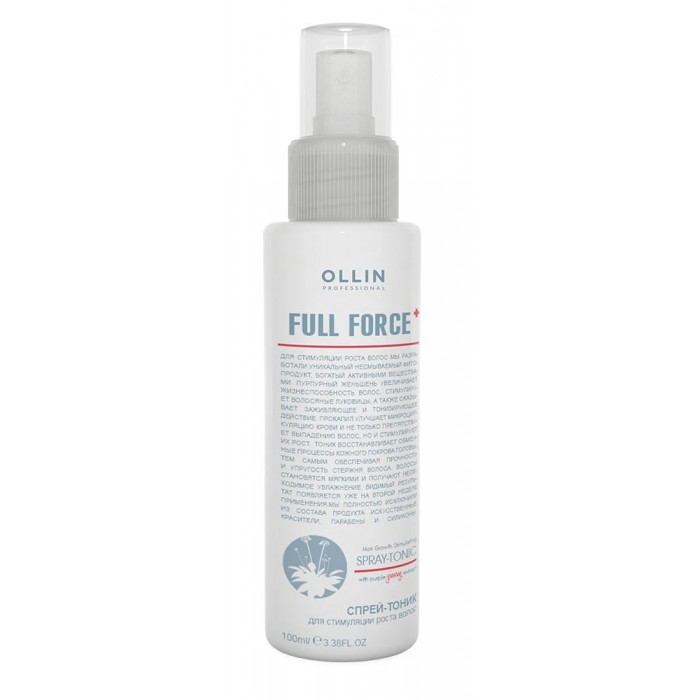 Ollin Professional Full Force Спрей-тоник для стимуляции роста волос с экстрактом женьшеня 100 мл