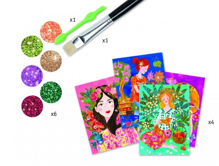 Картины своими руками Djeco Набор для творчества Аромат цветов наборы для творчества honya набор пластика abs 6 различных цветов по 12 м