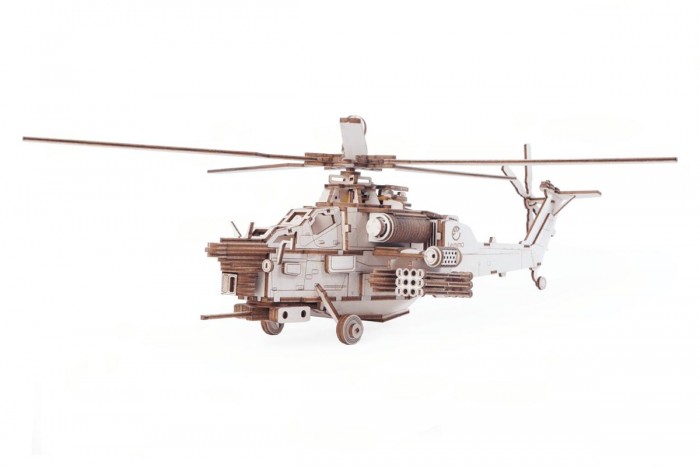 фото Lemmo военный вертолет ночной охотник (241 деталь)