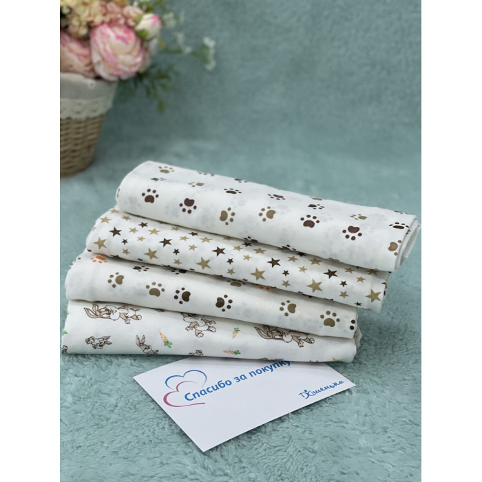 Пеленка Дашенька тонкая 100х80 см 4 шт.
