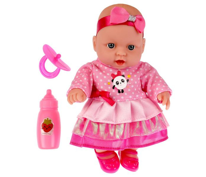 цена Куклы и одежда для кукол Карапуз Пупс Малышарики 20 см SM20-PANDA-RU
