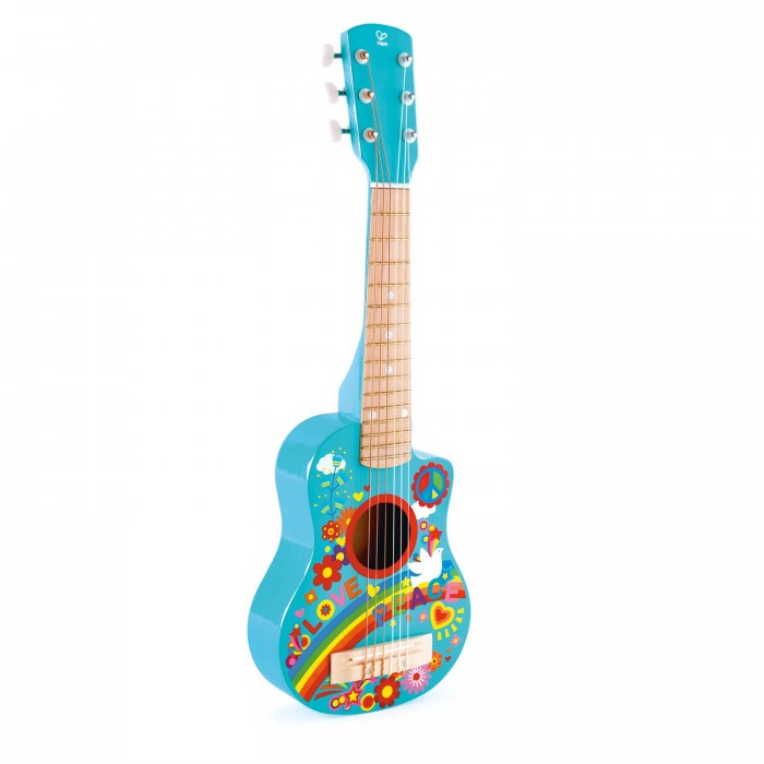 Музыкальные инструменты Hape Гитара Цветы музыкальные инструменты hape гавайская гитара мерцающая укулеле
