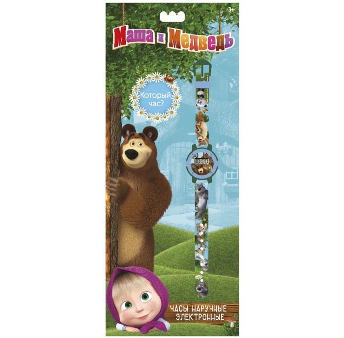 Наручные часы Маша и Медведь наручные электронные MNB47366 пк кидс тойз дв часы наручные детские клубничка