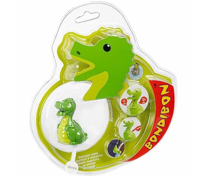 цена Развивающие игрушки Bondibon Фигурка Ребятам о Зверятах со светом и звуком Динозавр