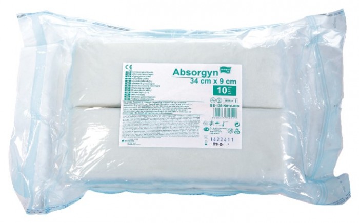 Гигиенические прокладки Matopat Гинекологические прокладки Absorgyn стерильные 34x9 cм 10 шт.