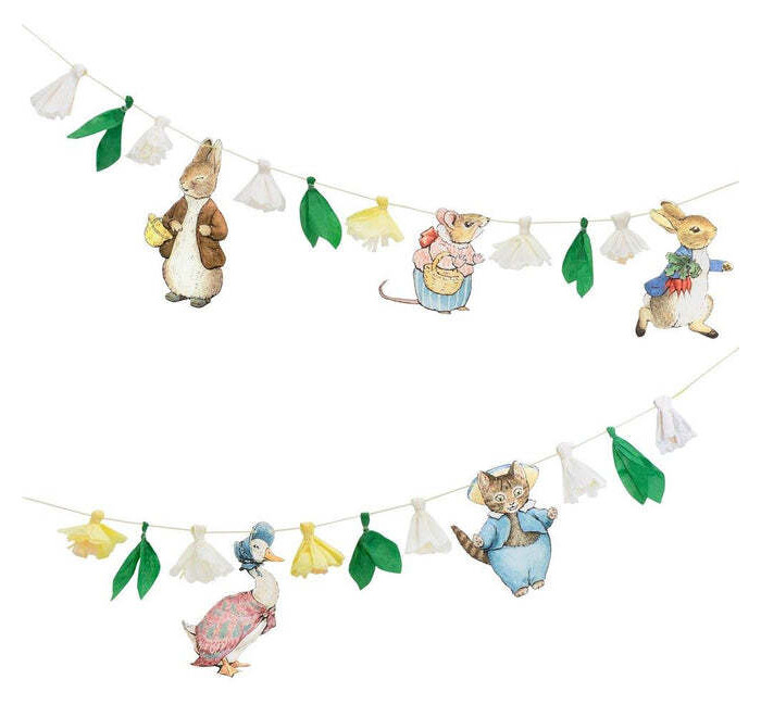 Товары для праздника MeriMeri Гирлянда Кролик Питер товары для праздника merimeri гирлянда радужная бахрома 3 м