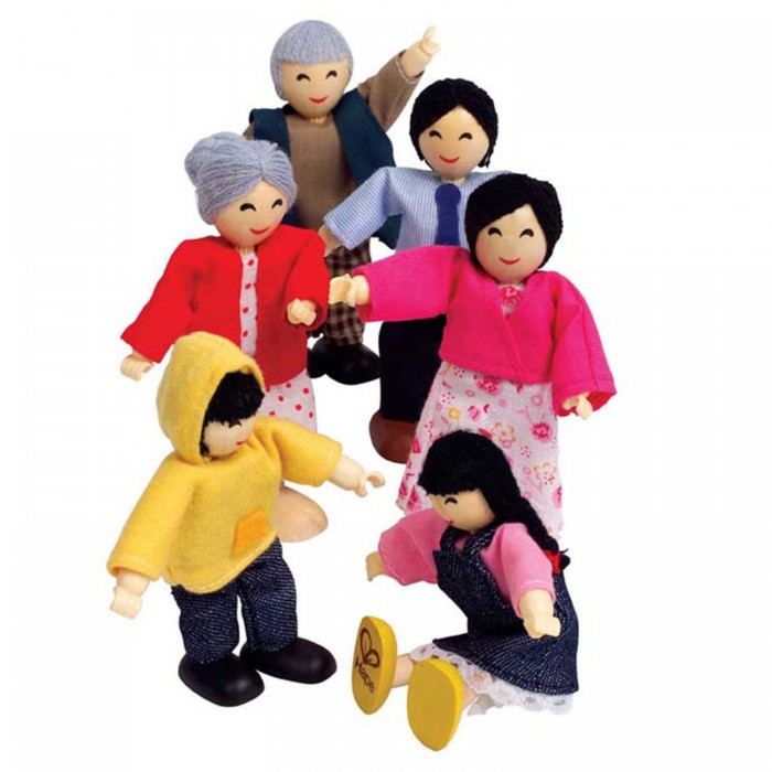  Hape Набор мини-кукол Счастливая азиатская семья