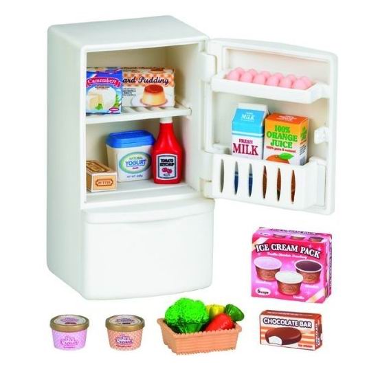 Кукольные домики и мебель Sylvanian Families Холодильник с продуктами