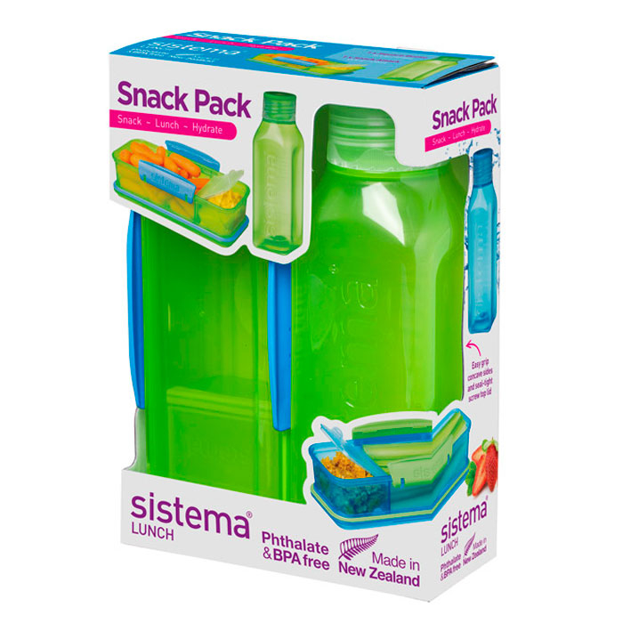 Sistema Набор Lunch: контейнер и бутылка 475 мл 1596 ланчбокс 4 х секционный с бутылкой sistema lunch