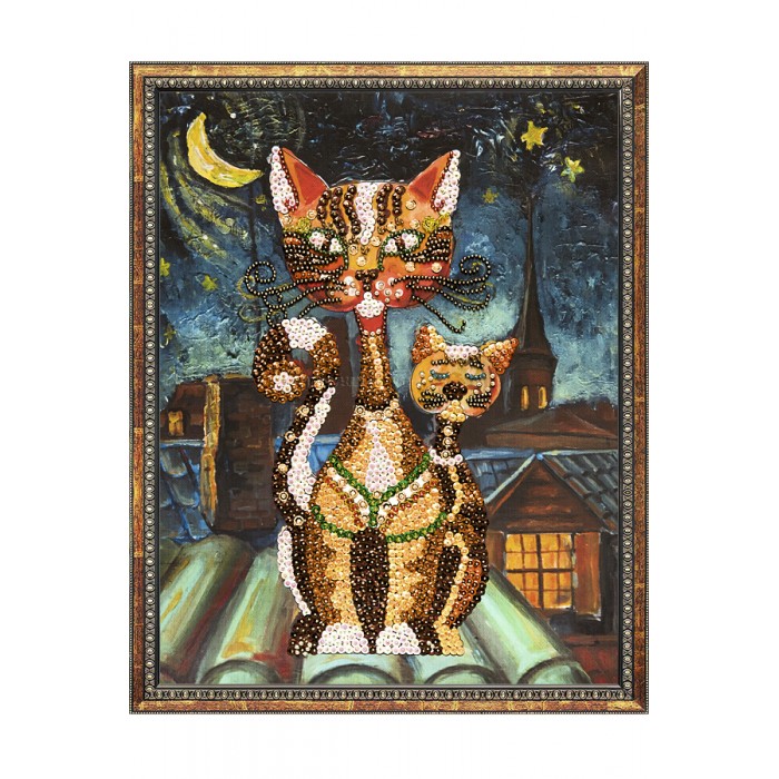 Волшебная мастерская Мозаика на холсте Кошки