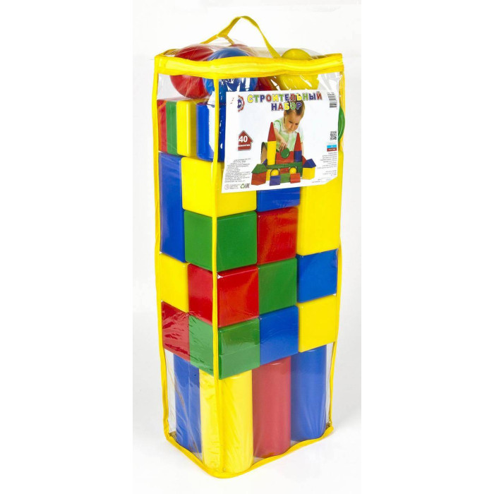 Развивающие игрушки Десятое королевство Набор строительный (40 элементов) набор строительный 40 элементов пакет высота 62см 03064вг