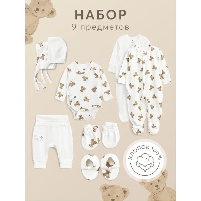 Комплекты детской одежды Happy Baby Набор одежды для новорожденных