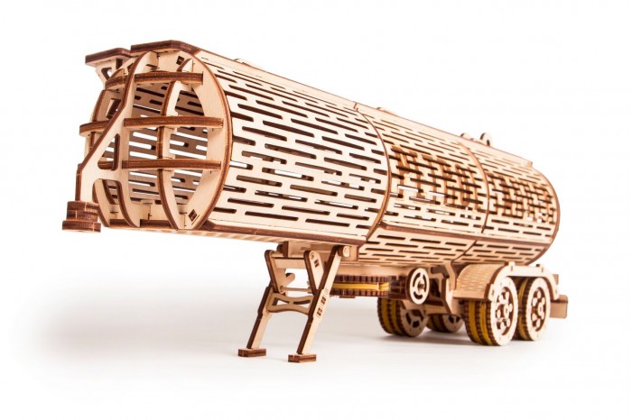 

Wood Trick Механический 3D-пазл Прицеп Цистерна, Механический 3D-пазл Прицеп Цистерна