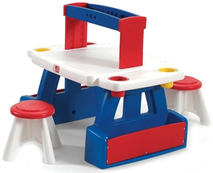 Детские столы и стулья Step 2 Парта для детей Дуэт пластиковая мебель step 2 парта маленький художник
