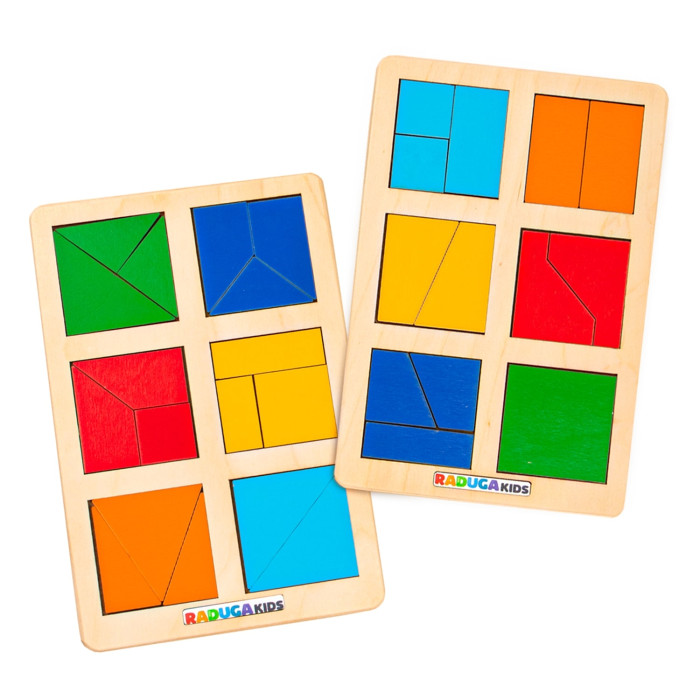 Настольные игры Raduga Kids Головоломка Сложи квадрат Б.П. Никитин уровень 1 квадраты грат 1 уровень головоломка сложи квадрат