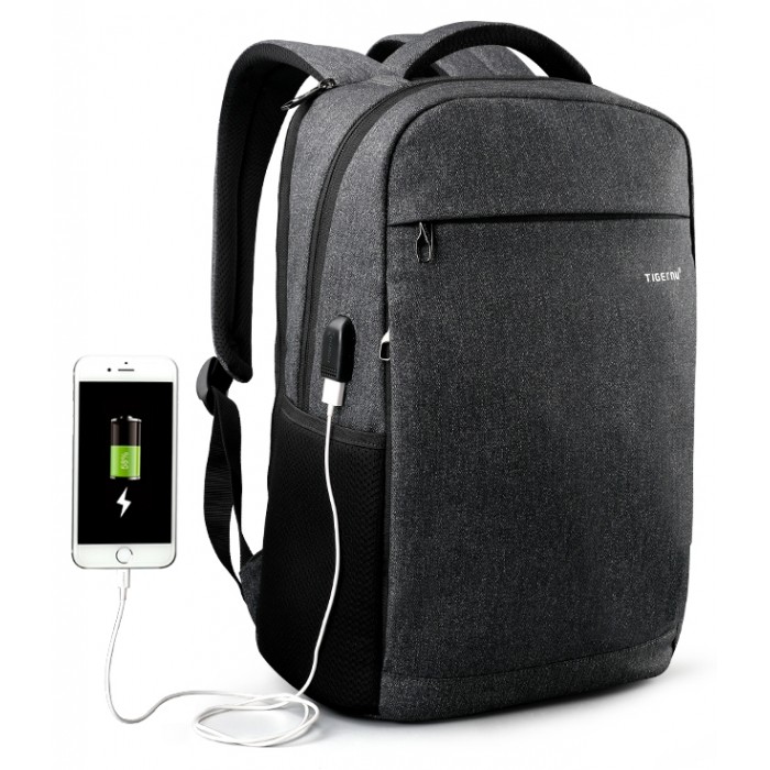 Tigernu Повседневный рюкзак с защитой от кражи и внешний USB T-B3217