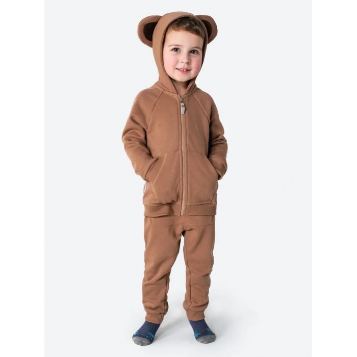 Спортивные костюмы BabyBunny Детский трикотажный костюм (брюки, толстовка на молнии) с ушками
