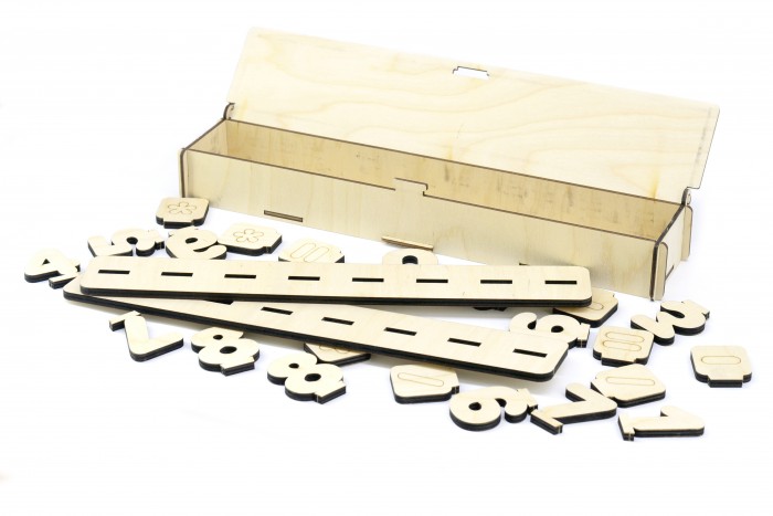 Деревянные игрушки Paremo Игровой набор Цифры с подставкой