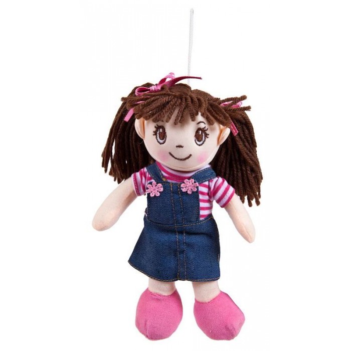 Куклы и одежда для кукол ABtoys Кукла в джинсовом сарафане 20 см куклы и одежда для кукол abtoys кукла с розовыми волосами в розовой пачке 20 см