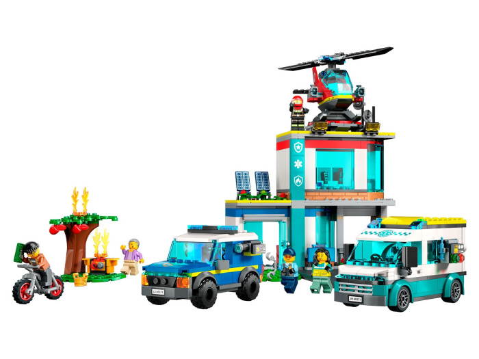 Конструктор Lego City Штаб-квартира спасательных транспортных средств (706 деталей)