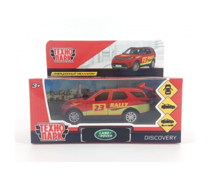 Технопарк Машина металлическая Land Rover Discovery Спорт 12 см welly 1 24 land rover discovery 4 white alloy car model diecasts