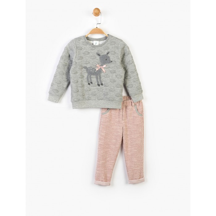 Комплекты детской одежды Panolino Костюм для девочки (брюки и свитшот) PN14896