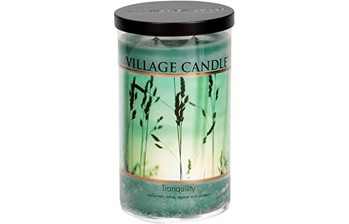 

Village Candle Ароматическая свеча Спокойствие стакан, большая, Ароматическая свеча Спокойствие стакан, большая